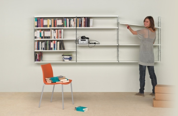 modular wall bookcase