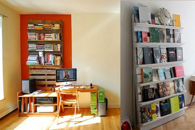 library pallet-wood decor