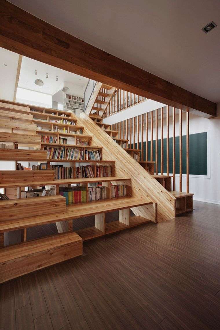 wall libraries idea interior design stairs interior wood contemporary design