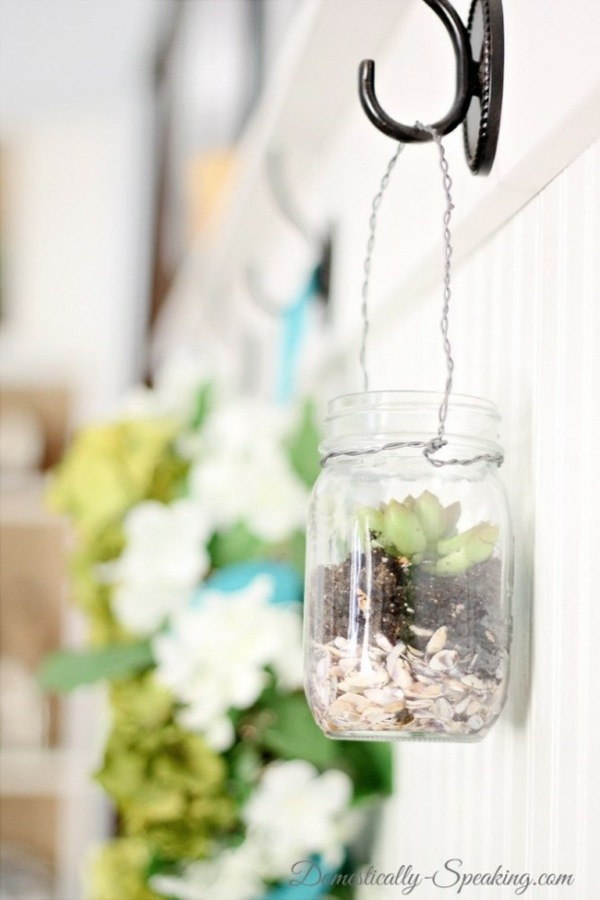 recycle jar terrarium