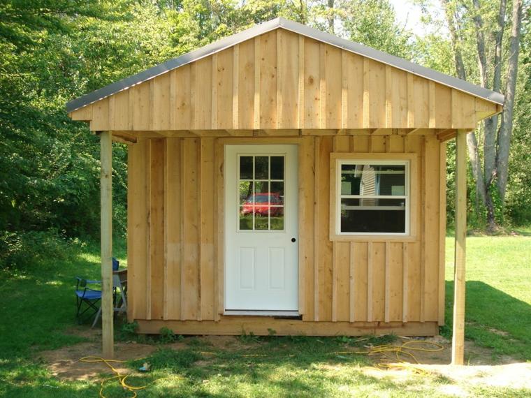 wooden shelter garden idea storage tools