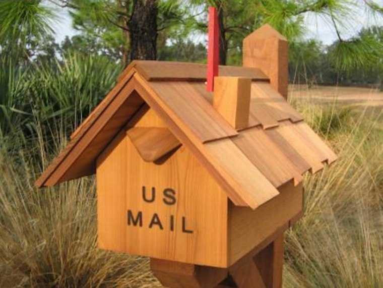 mailbox small house wood