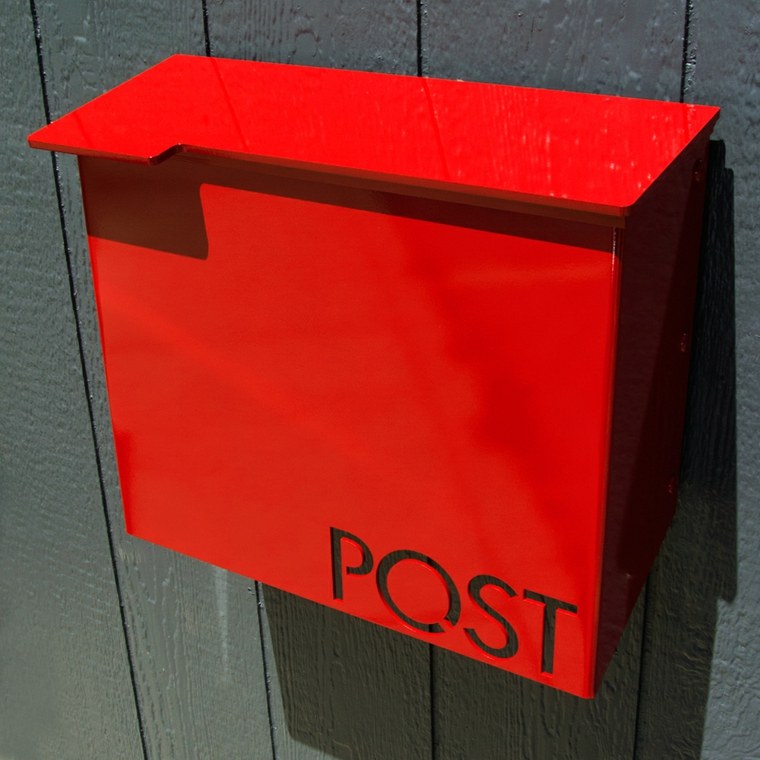 vermilion red mailbox
