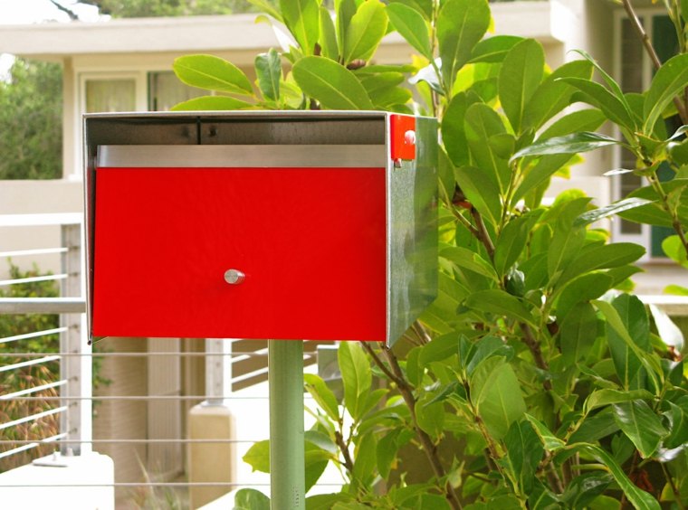Ultra modern bright red box