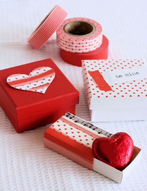 boxes gift wrapping valentine