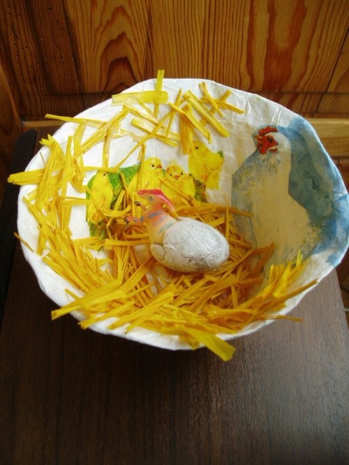 deco bowl paper mache