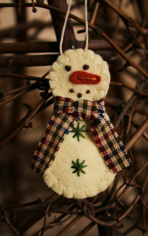 Snowman DIY čutil figurino tekstil