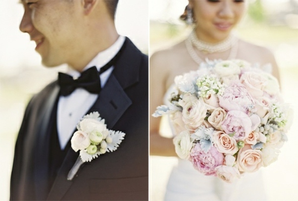 bouquet mariee pink blue