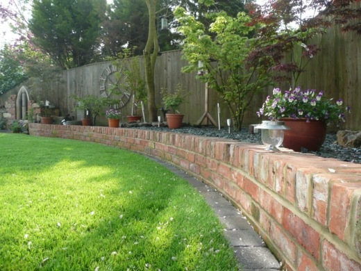 brick garden borders