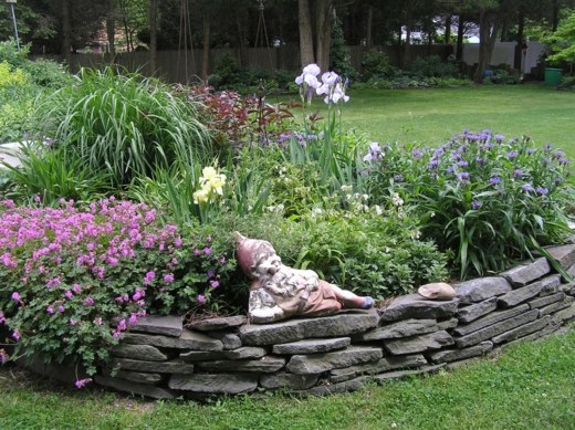 garden borders stones deco