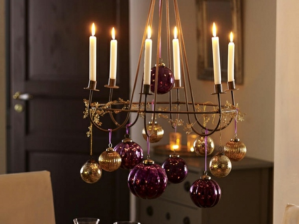 candle holder ceiling decoration for christmas