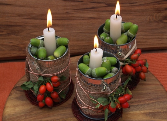 candlesticks deco tassels
