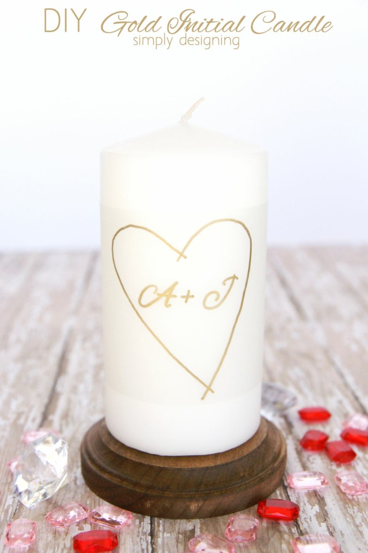 gift idea valentine's day romantic candle wood heart