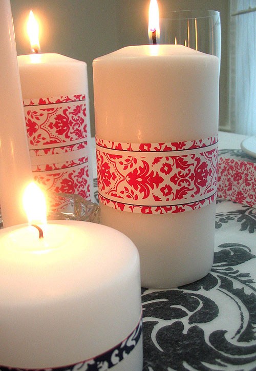 Valentine's day candles design