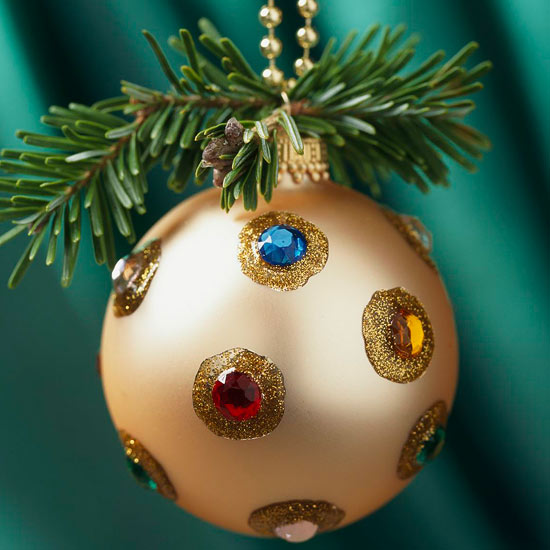 Christmas balls idea decoration rhinestones