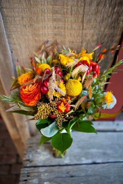 bouquet flowers fields