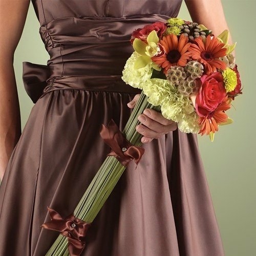 bouquet long orange gerberas