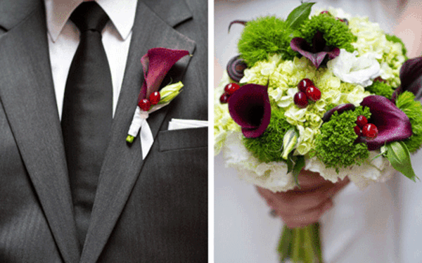 wedding bouquet buttonhole pattern