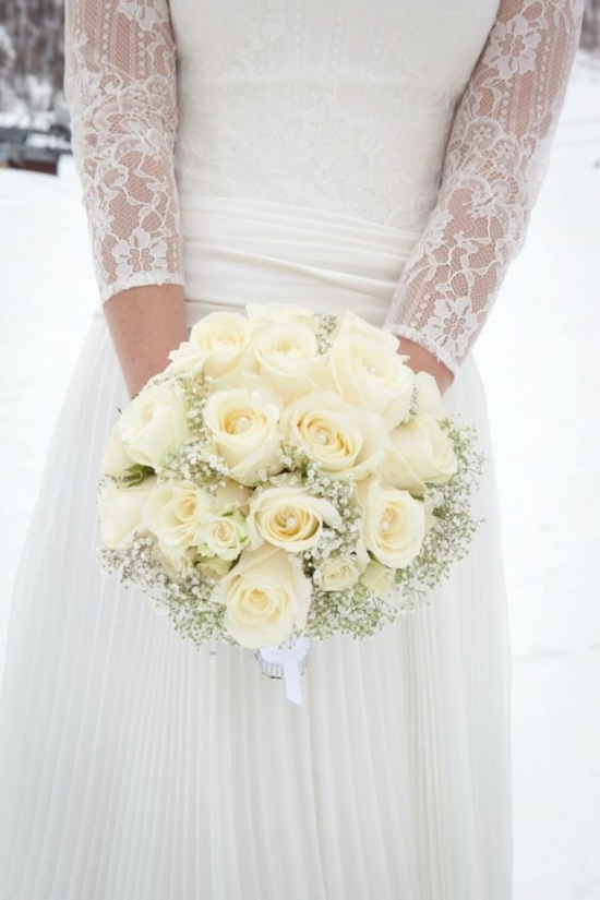 original roses wedding bouquet