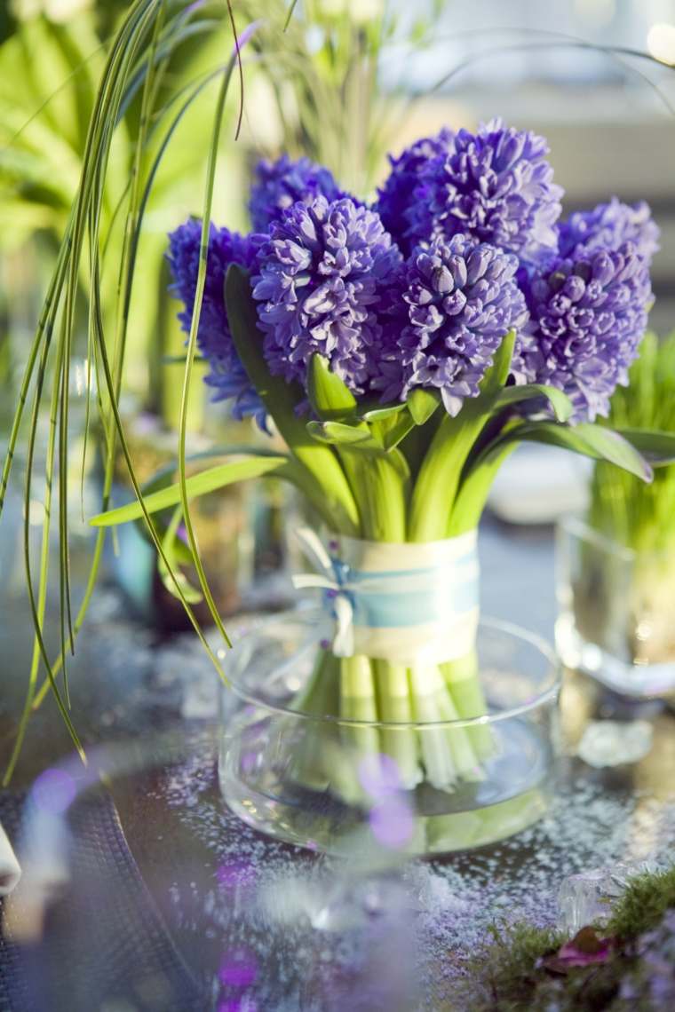 idea theme wedding spring nature hyacinths