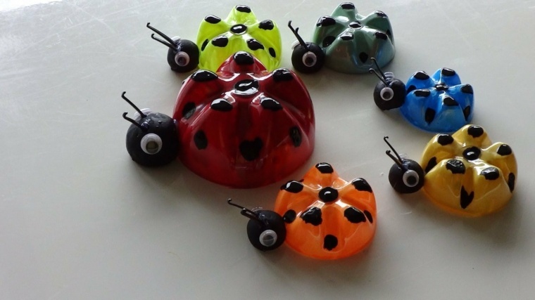 idea recycle deco brico deco ladybug plastic diy idea recycling bottle plastic