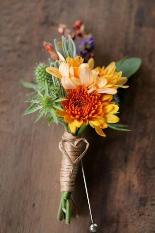 buttonhole multicolored heart