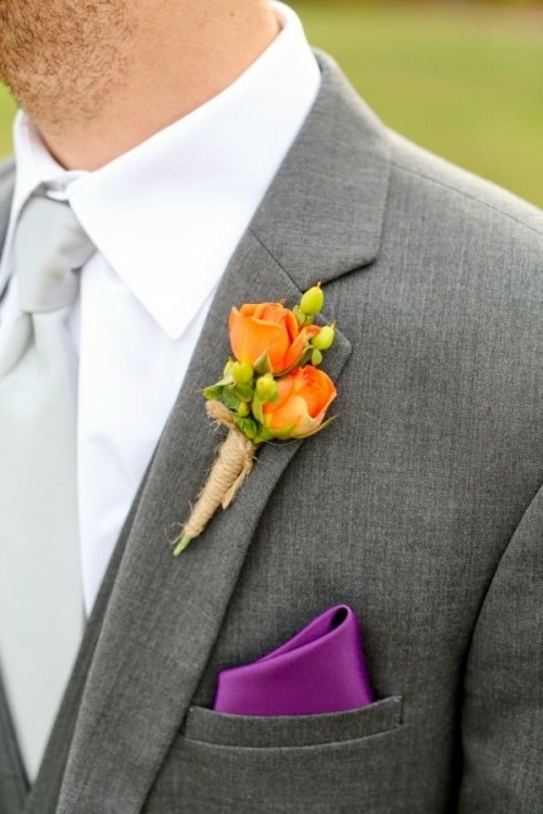 buttonhole classic pink orange