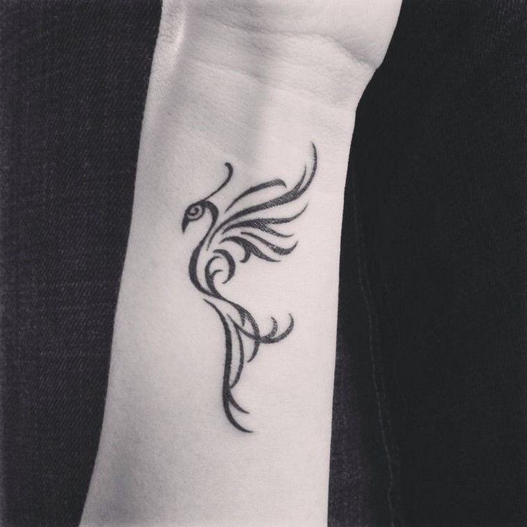 tattoo phoenix tattoo wrist woman bird