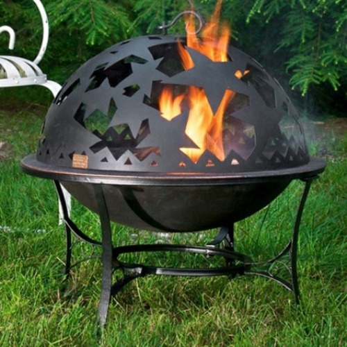 brazier openwork ängel skärande metall lättare eldskuren bbq