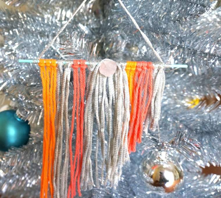 christmas decoration to make fir tree idea original style boho chic