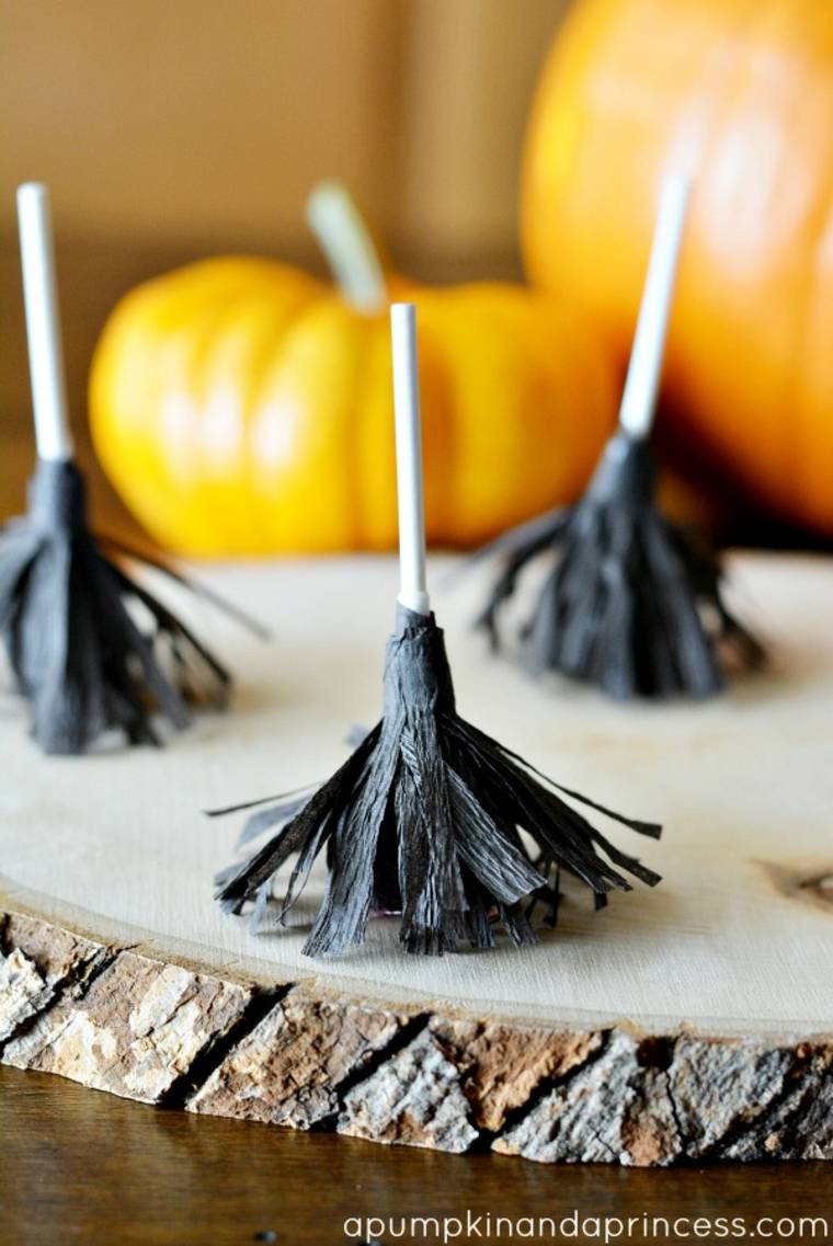 activity manual halloween broom original table deco