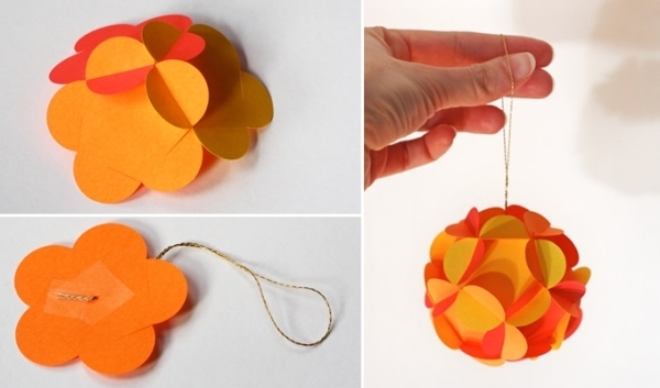 gør-det-selv-jul-papir-ball-dekorative-papir-orange jul diy