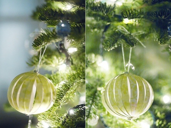 DIY-Christmas-paper-balls Ornamental tree