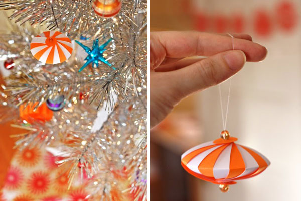 do-it-yourself-christmas-paper-ornaments-paper-orange-white christmas diy