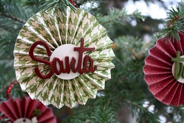 DIY Christmas-ornaments-paper-paper-red-green