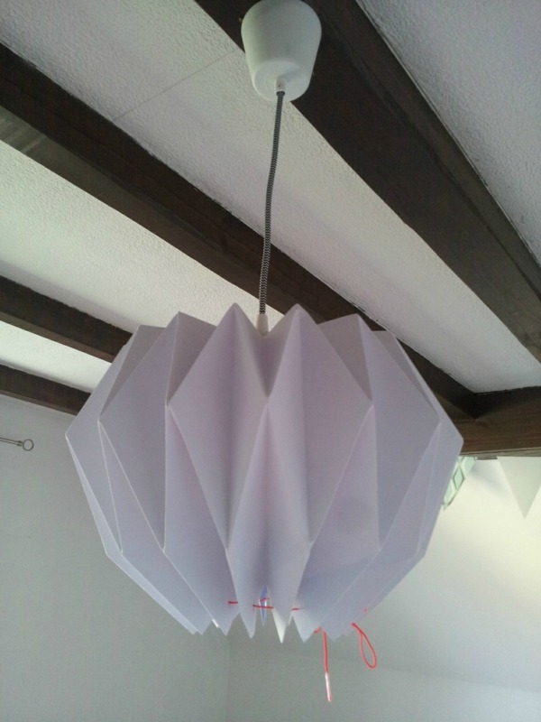 diy lampshade paper idea