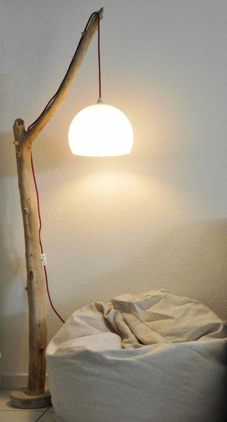 DIY lamp wood deco autumn