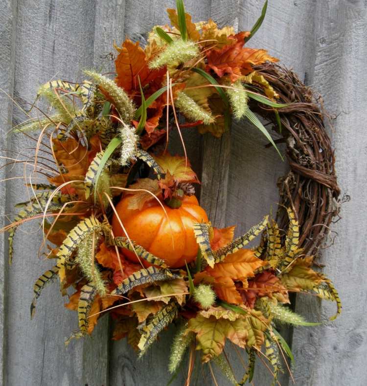 diy autumn pumpkin crown