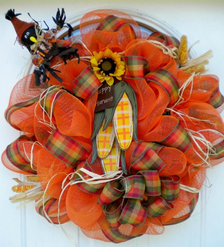 DIY autumn wreath cords