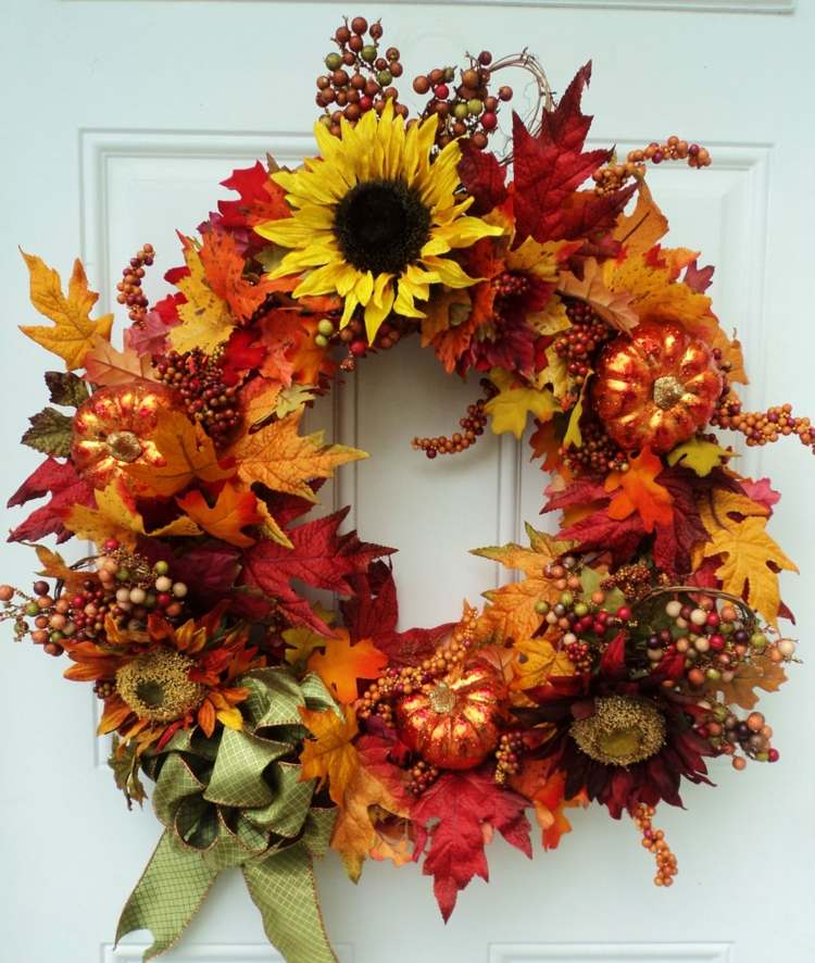 do it yourself autumn wreath flowers