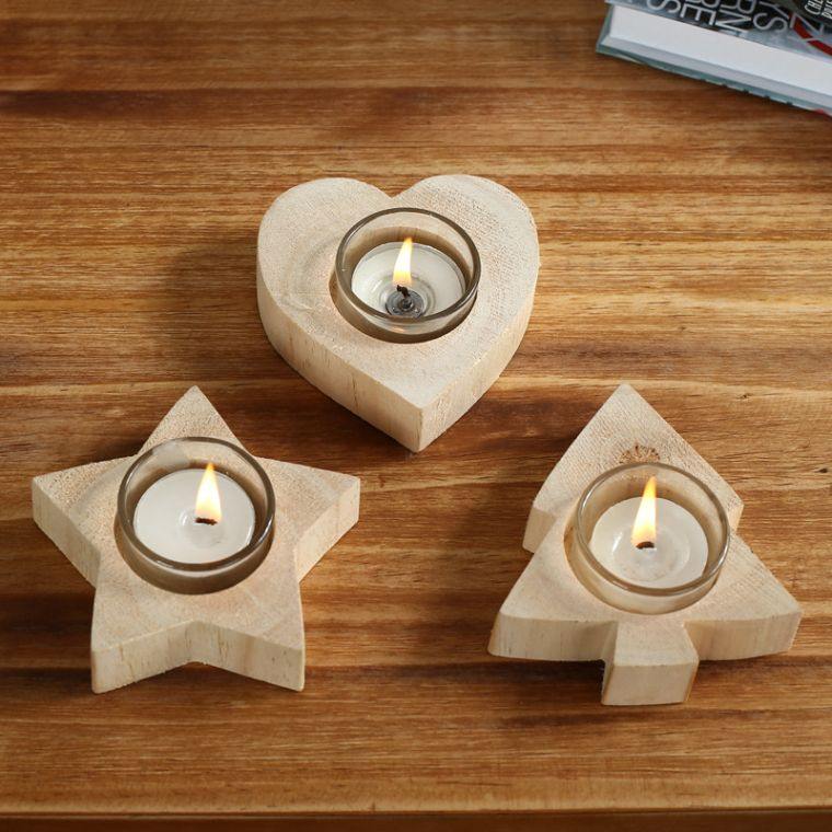 DIY Wood Deco Deco Scandinavian Wood Deco Lilin Holder