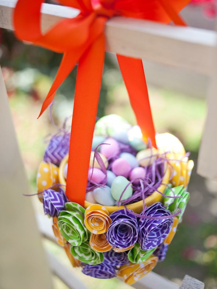 easter basket diy idea egg suspension decoration for easter to make