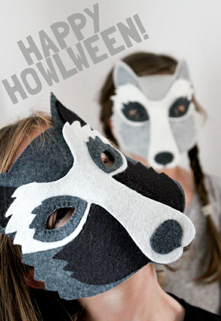 Kostume halloween barn brico halloween forklædning maske stof oprindelige idé forkæle halloween barn