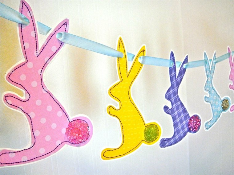 DIY easter garland paper