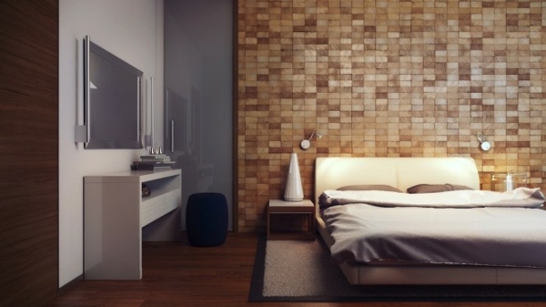 brick wood texture wall bedroom