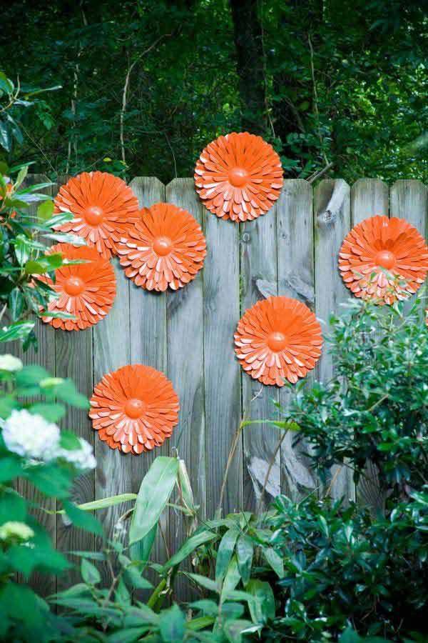 Breeze garden view wood panel garden decoration garden fence flowers