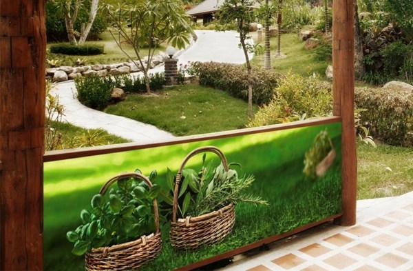 garden breeze view printed terrace