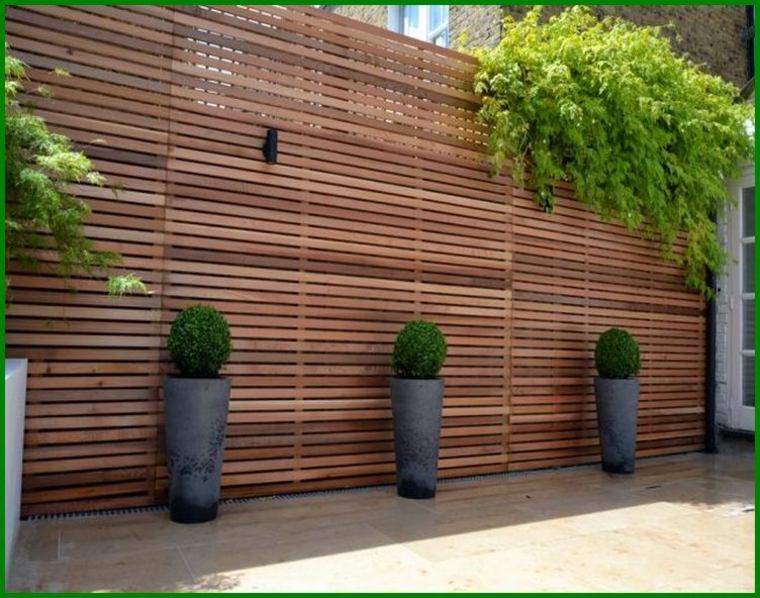 garden canisse wood garden flowerpot fence breeze view