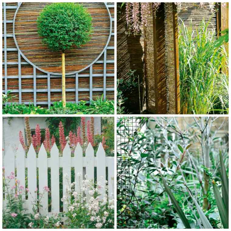 garden fence wood deco flowers landscaping