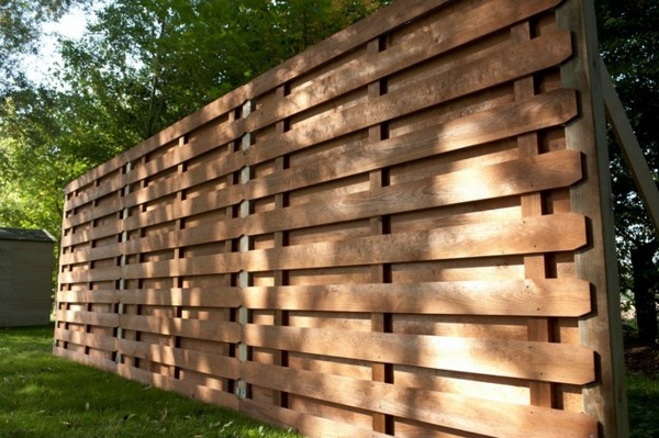 fence garden solid wood concealment fences wood